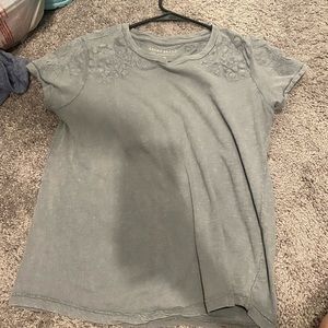 Lucky Brand grey top. Too small for me now